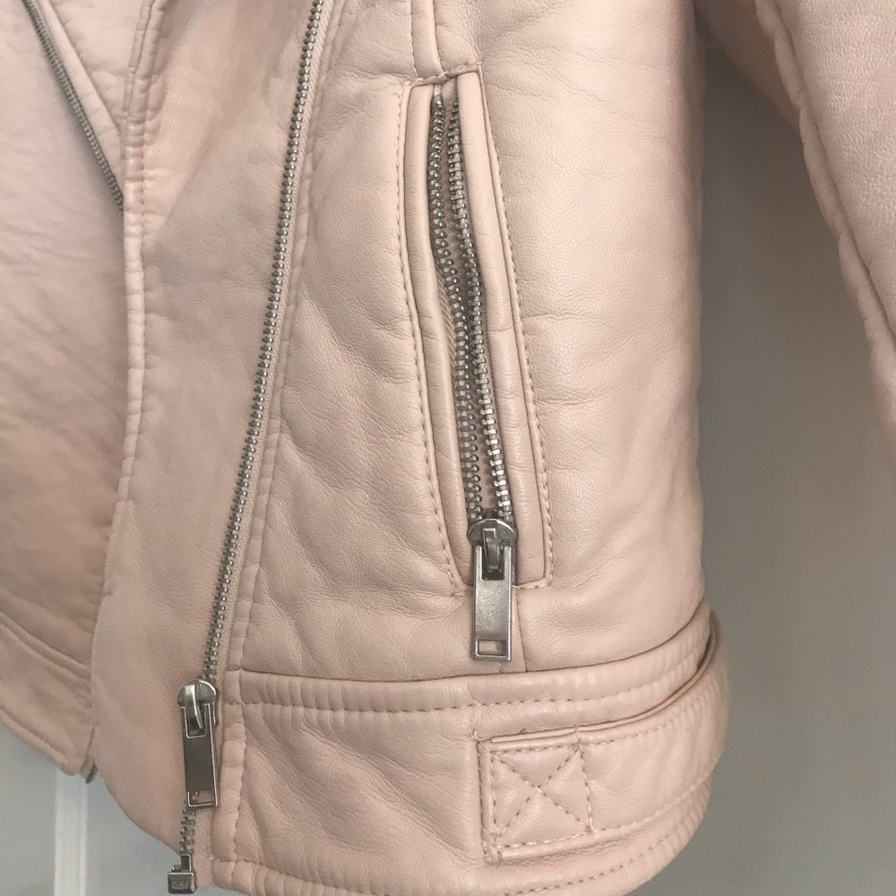 American Rag Pink Leather Riding Jacket - Picture 7 of 10